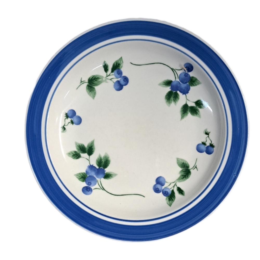 LL Bean Blueberry Set of 5 Salad Plate 8.5 in Vintage